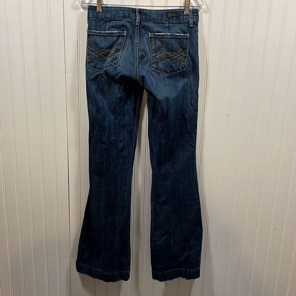 Citizens Of Humanity Blue Flare Wide Leg Jeans - Picture 3 of 6